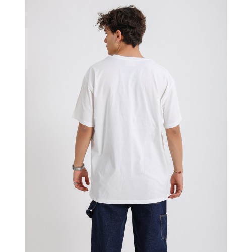 BSC Oversize Nirvana Nevermind Smiley  Baskılı Unisex T-Shirt - Beyaz