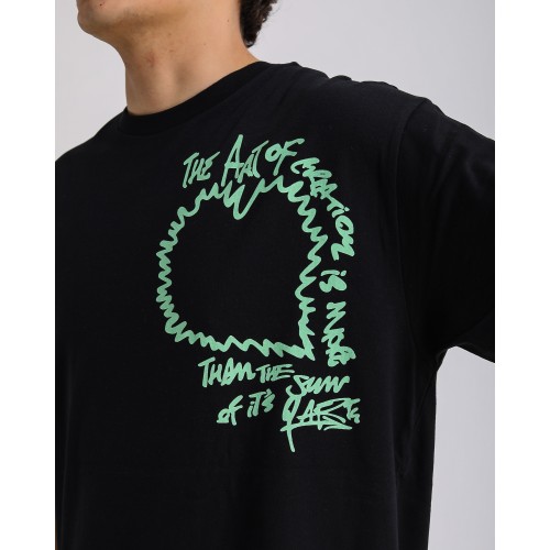 BSC Oversize Art Of Creation Ön-Arka Baskılı Unisex Tişört - Siyah