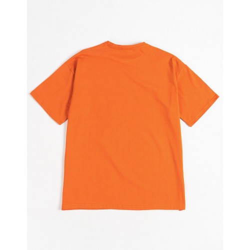 BHM Ekstra Oversize Official M Nakış Detaylı Unisex Tişört - Mat Turuncu