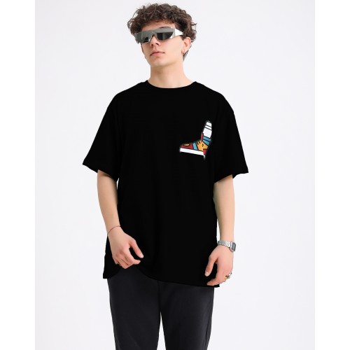 BSC  We Love Play Basket Baskılı Unisex Tişört - Siyah