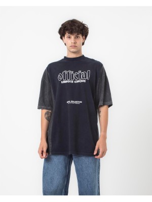 BHM Oversize Official Limited Edition Baskılı Kontrast Unisex Tişört -  Çift Renk