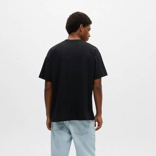 PB Tupac Purple Pray Baskılı Unisex Tişört - Siyah