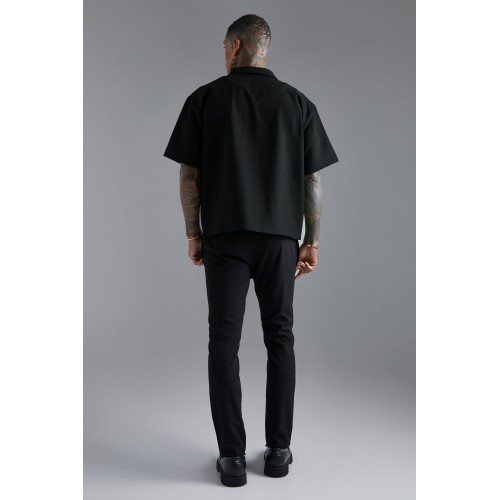 BHM Boxy Fit Classic Model Erkek Gömlek - Koyu Petrol