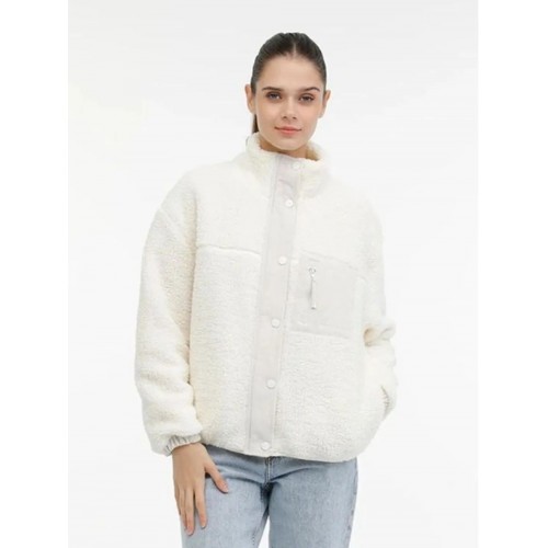 LJ Oversize Full Zipper Boxy Mont - Ekru 