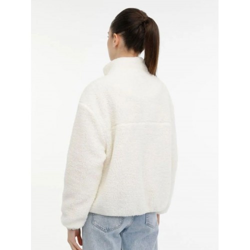 LJ Oversize Full Zipper Boxy Mont - Ekru 