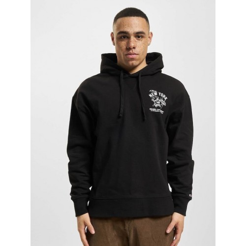 TMYJNS Regular Fit New York Pizza Hoodie - Siyah 