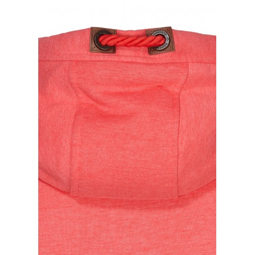NKTN Full Fermuarlı Kapüşonlu Unisex Hırka - Nar