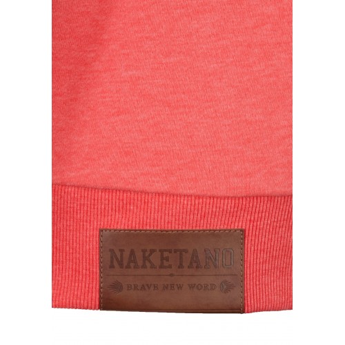 NKTN Full Fermuarlı Kapüşonlu Unisex Hırka - Nar