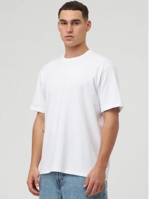 ZUUP Relaxed Fit Basic Unisex Tişört - Beyaz